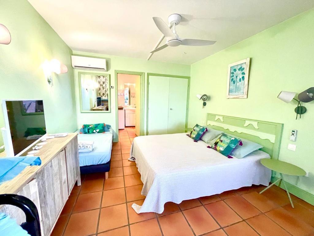 Guadeloupe- Saint-Francois- Residence Anse Des Rochers - Appartement Quart De Villa Etage - Vue Mer- 4 Personnes - Lit Bebe Sur Demande - Citerne Et Wifi Prives -Animaux Ok-Acces Plage Direct -Apnee Bien-Etre Experience Sur Demande Avec Instructeur A Экстерьер фото
