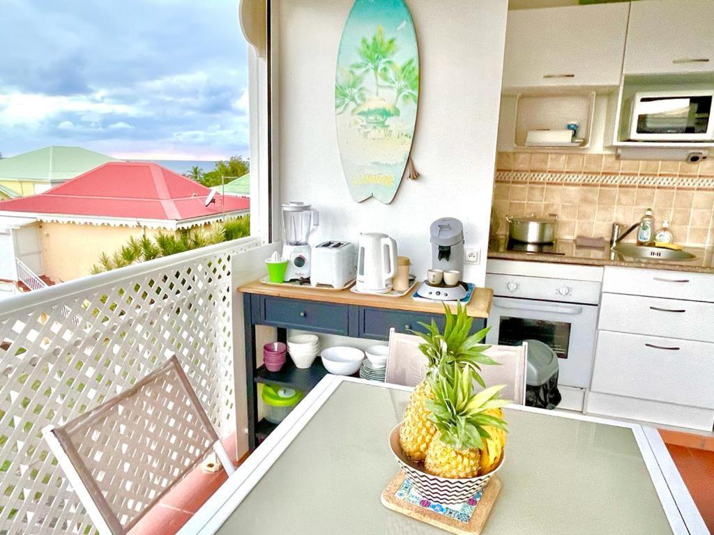 Guadeloupe- Saint-Francois- Residence Anse Des Rochers - Appartement Quart De Villa Etage - Vue Mer- 4 Personnes - Lit Bebe Sur Demande - Citerne Et Wifi Prives -Animaux Ok-Acces Plage Direct -Apnee Bien-Etre Experience Sur Demande Avec Instructeur A Экстерьер фото